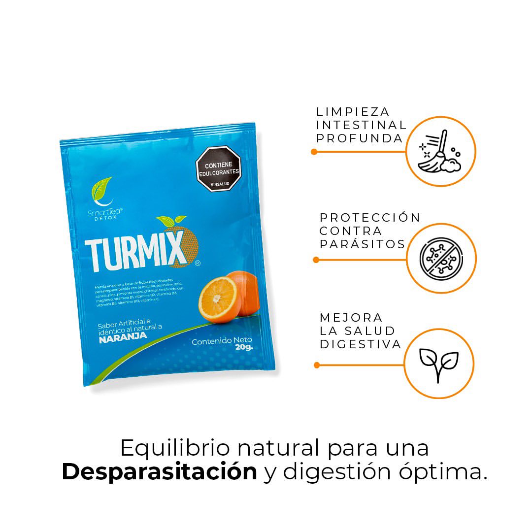 Desparasitante Túrmix: Polvo Detox para la Desparasitación y Salud Digestiva