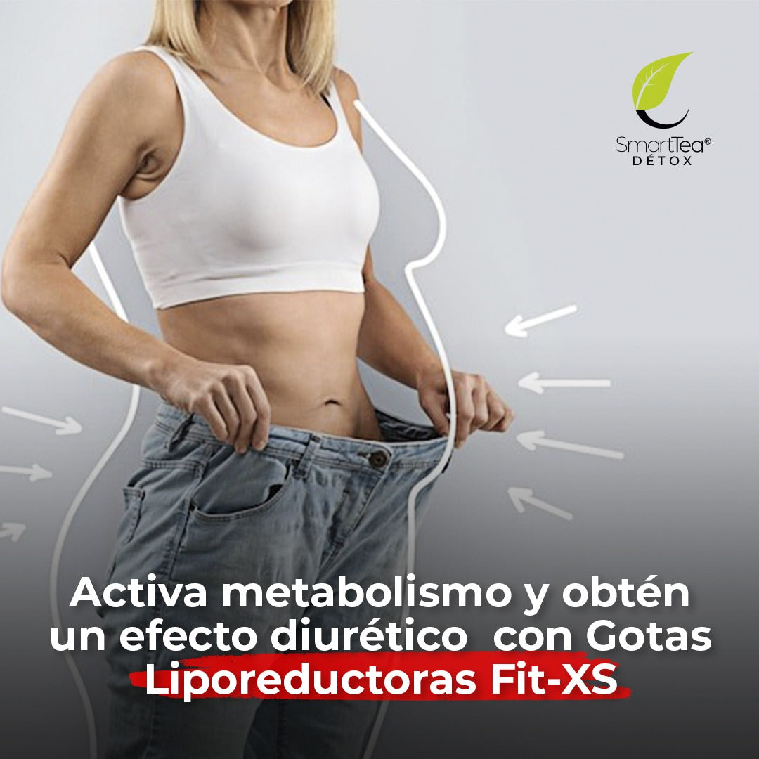 Gotas Liporeductoras Fit XS: Suplemento Natural Sublingual para Pérdida de Peso y Salud Digestiva